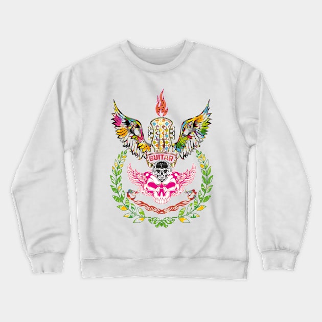 Guitar Festival #3 Crewneck Sweatshirt by sonnycosmics